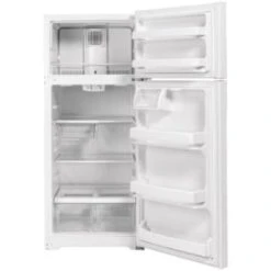 Ge® 16.6 Cubic Feet Top Freezer Refrigerator, White, Optional Icemaker 501233 7 Ge® 16.6 Cubic Feet Top Freezer Refrigerator, White, Optional Icemaker 501233 -Whirlpool Shop 100149 w DetailedProductView4 Lg