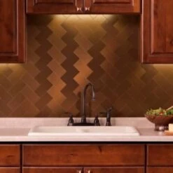 Aspect Metal™ Brushed Bronze Peel-And-Stick Backsplash, 3 X 6, Package Of 8 10 Aspect Metal™ Brushed Bronze Peel-And-Stick Backsplash, 3 X 6, Package Of 8 -Whirlpool Shop 104277 w DetailedProductView4 Lg