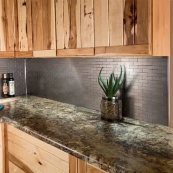 Aspect Metal™ Matted Peel-And-Stick Mini Backsplash, 4 X 12-1/2 Package Of 3 5 Aspect Metal™ Matted Peel-And-Stick Mini Backsplash, 4 X 12-1/2 Package Of 3 - Image 3