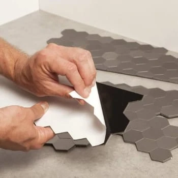 Aspect Metal™ 4 X 11.5 In. Peel-And-Stick Honeycomb Backsplash (Stainless) (3-Pack) 5 Aspect Metal™ 4 X 11.5 In. Peel-And-Stick Honeycomb Backsplash (Stainless) (3-Pack) - Image 3