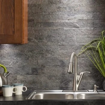 Aspect Stone™ Peel-And-Stick Backsplash In Frosted Quartz, 6-In X 24-In 4 Aspect Stone™ Peel-And-Stick Backsplash In Frosted Quartz, 6-In X 24-In - Image 2