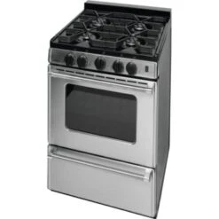Premier® 24" Cordless Gas Range W/ Oven Window, Battery Igniton, 2.9 Cu Ft In Stainless Steel 7 Premier® 24" Cordless Gas Range W/ Oven Window, Battery Igniton, 2.9 Cu Ft In Stainless Steel -Whirlpool Shop 109630 RIGHT V Lg