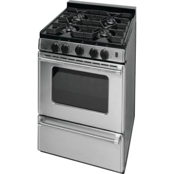 Premier® 24" Cordless Gas Range W/ Oven Window, Battery Igniton, 2.9 Cu Ft In Stainless Steel 4 Premier® 24" Cordless Gas Range W/ Oven Window, Battery Igniton, 2.9 Cu Ft In Stainless Steel - Image 2