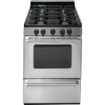Premier® 24" Cordless Gas Range W/ Oven Window, Battery Igniton, 2.9 Cu Ft In Stainless Steel 3 Premier® 24" Cordless Gas Range W/ Oven Window, Battery Igniton, 2.9 Cu Ft In Stainless Steel