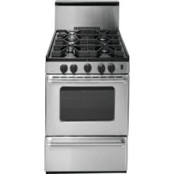 Premier® 24" Gas Range With 10" Backguard Stainless Steel