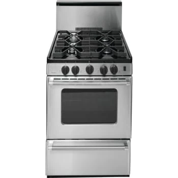 Premier® 24" Gas Range With 10" Backguard Stainless Steel 3 Premier® 24" Gas Range With 10" Backguard Stainless Steel