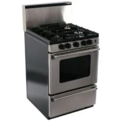 Premier® 24" Gas Range With 10" Backguard Stainless Steel 9 Premier® 24" Gas Range With 10" Backguard Stainless Steel -Whirlpool Shop 109633 w AlternateImageView Lg