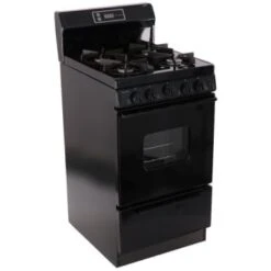 Premier® 20" Gas Range W/ 8" Backdrop And Clock-Timer, Electronic Ignition, 2.4 Cu Ft In Black -Whirlpool Shop 109651 w AlternateImageView Lg