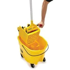 Rubbermaid 35 Quart Plastic Mop Bucket W/ Side-Press Wringer 15 Rubbermaid 35 Quart Plastic Mop Bucket W/ Side-Press Wringer -Whirlpool Shop 115180 v DetailedProductView1 BUS Lg