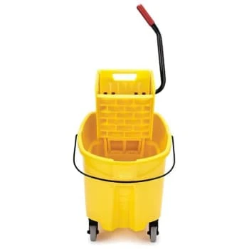 Rubbermaid 35 Quart Plastic Mop Bucket W/ Side-Press Wringer 4 Rubbermaid 35 Quart Plastic Mop Bucket W/ Side-Press Wringer - Image 2