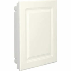 American Pride® 16w X 20"h Raised Panel Recessed Medicine Cabinet - Plastic Body