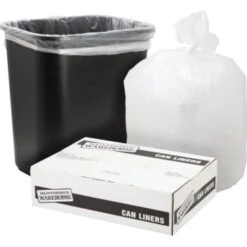 Maintenance Warehouse® 56 Gal 14 Mic High-Density Trash Bag (200-Pack) (Clear)