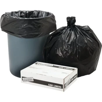 Maintenance Warehouse® 40-45 Gal 0.6 Mil Low-Density Trash Bag (250-Pack) (Black) 3 Maintenance Warehouse® 40-45 Gal 0.6 Mil Low-Density Trash Bag (250-Pack) (Black)
