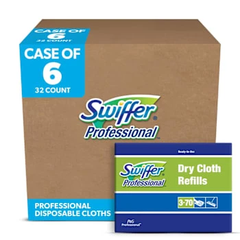 Swiffer Dry Refill Disposable Dust & Mop Cloth, White (6-Case) 5 Swiffer Dry Refill Disposable Dust & Mop Cloth, White (6-Case) - Image 3