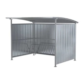 Vestil Galvanized Multi-Duty Bicycle Shelter 120 Inch 3 Vestil Galvanized Multi-Duty Bicycle Shelter 120 Inch