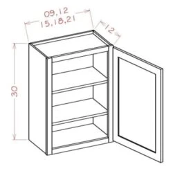 Us Cabinet Depot Shaker White Wall Cabinet - 21w