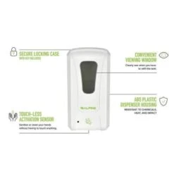 Alpine Industries 1200 ml white Wall mount automatic foam soap dispenser -Whirlpool Shop 125916 DetailedProductView15 Lg