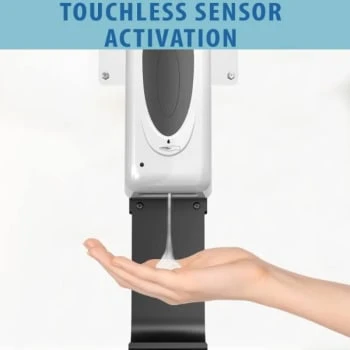 Hls Commercial Sensor Sanitizer Dispenser With Stand 4 Hls Commercial Sensor Sanitizer Dispenser With Stand - Image 2
