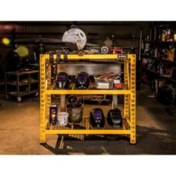 Dewalt 4-Foot Tall, 3 Shelf Steel Wire Deck Industrial Storage Rack -Whirlpool Shop 128832 w DetailedProductView9 Lg
