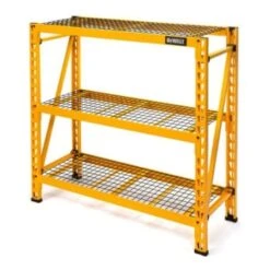Dewalt 4-Foot Tall, 3 Shelf Steel Wire Deck Industrial Storage Rack