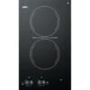 Summit Appliance 20" Two-Burner Electric, Smooth Cooktop W/ Black Glass Surface -Whirlpool Shop 132545 V Lg