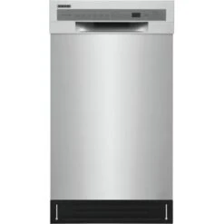 Frigidaire® 18" Built-In, Front Control, 6-Cycle, 58 DB Dishwasher, Stainless Steel