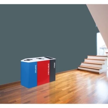 Kaleidoscope 24 Gallon Square Modular Recycling Receptacle Rc-Kdsq-C Egx 4 Kaleidoscope 24 Gallon Square Modular Recycling Receptacle Rc-Kdsq-C Egx - Image 2