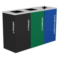 Kaleidoscope 36 Gallon Modular Recycling Receptacle Rc-Kd36-P Blx -Whirlpool Shop 138309 w AlternateImageView Lg