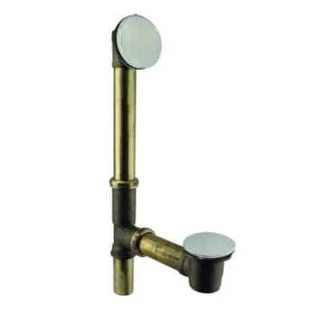 Westbrass Illusionary Overflow, Tip Toe Bath Drain, 14 In. Make-Up, 17 Gauge 3 Westbrass Illusionary Overflow, Tip Toe Bath Drain, 14 In. Make-Up, 17 Gauge