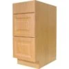 Seasons® 12"w X 34-1/2"h X 24"d 3 Drawer Kitchen Base Cabinet Auburn Oak
