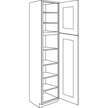 Cnc Cabinetry 84" H Single Door Utility Cabinet (R), Country Oak 3 Cnc Cabinetry 84" H Single Door Utility Cabinet (R), Country Oak