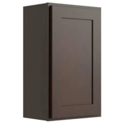 Cnc Cabinetry 21" W X 30" H 1 Door Wall Cabinet, Luxor Espresso