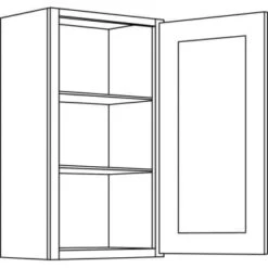 Cnc Cabinetry 21" W X 30" H 1 Door Wall Cabinet, Country Oak