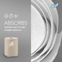 Scott® Essential Hard Roll Rolled 700 Ft. Refill Paper Towels (Brown) (6-Case) 16 Scott® Essential Hard Roll Rolled 700 Ft. Refill Paper Towels (Brown) (6-Case) -Whirlpool Shop 159206 DetailedProductView3 Lg