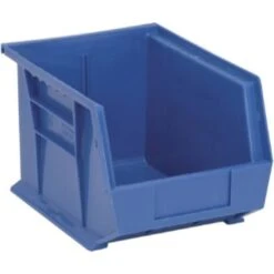 Quantum Storage Systems® Blue 10-3/4 X 8-1/4 X 7 In Stack And Hang Bin Package Of 6