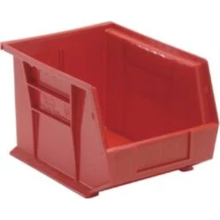 Quantum Storage Systems® Red 10-3/4 X 8-1/4 X 7 In Ultra Stack And Hang Bin Package Of 6