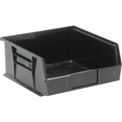 Quantum Storage Systems® Black 10-7/8 X 11 X 5 In Ultra Stack And Hang Bin Package Of 6
