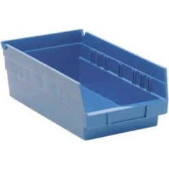 Quantum Storage Systems® Economy 4 In Blue Shelf Bin 11-5/8 X 6-5/8 X 4 In Package Of 30