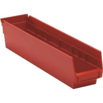 Quantum Storage Systems® Economy 4 In Red Shelf Bin 17-7/8 X 4-1/8 X 4 In Package Of 20 3 Quantum Storage Systems® Economy 4 In Red Shelf Bin 17-7/8 X 4-1/8 X 4 In Package Of 20
