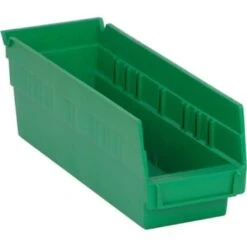 Quantum Storage Systems® Economy Green Shelf Bin 11-5/8 X 4-1/8 X 4 In Package Of 36