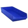 Quantum Storage Systems® Economy 4 In Blue Shelf Bin 23-5/8 X 11-1/8 X 4 In Package Of 6