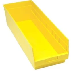 Quantum Storage Systems® Store-More Yellow Shelf Bin 23-5/8 X 8-3/8 X 6 In Package Of 6