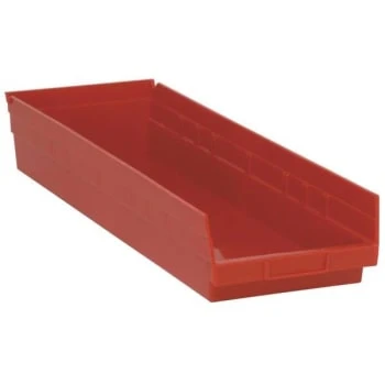 Quantum Storage Systems® Economy 4 In Red Shelf Bin 23-5/8 X 8-3/8 X 4 In Package Of 6 3 Quantum Storage Systems® Economy 4 In Red Shelf Bin 23-5/8 X 8-3/8 X 4 In Package Of 6