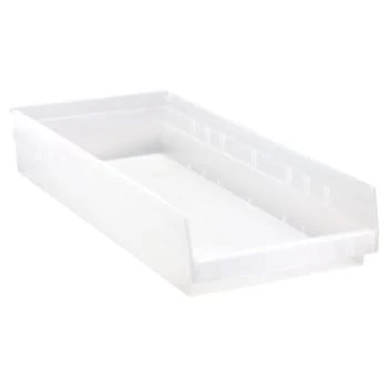 Quantum Storage Systems® Economy Clear Shelf Bin 23-5/8 X 11-1/8 X 4 In Package Of 6 3 Quantum Storage Systems® Economy Clear Shelf Bin 23-5/8 X 11-1/8 X 4 In Package Of 6