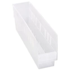 Quantum Storage Systems® Store-More Clear Shelf Bin 17-7/8 X 4-1/8 X 6 In Package Of 20