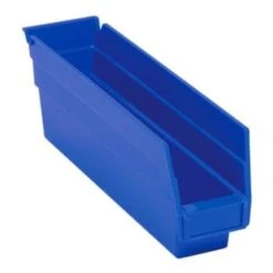 Quantum Storage Systems® Economy 4 In Blue Shelf Bin 11-5/8 X 2-3/4 X 4 In Package Of 36
