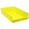 Quantum Storage Systems® Economy Yellow Shelf Bin 17-7/8 X 11-1/8 X 4 In Package Of 8