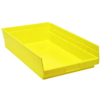Quantum Storage Systems® Economy Yellow Shelf Bin 17-7/8 X 11-1/8 X 4 In Package Of 8 3 Quantum Storage Systems® Economy Yellow Shelf Bin 17-7/8 X 11-1/8 X 4 In Package Of 8