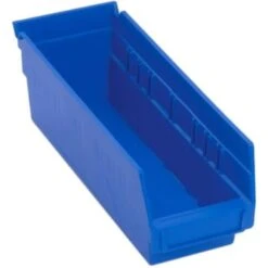 Quantum Storage Systems® Economy 4 In Blue Shelf Bin 11-5/8 X 4-1/8 X 4 In Package Of 36