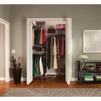 ClosetMaid® Up To 5' Wide Fixed Mount ClosetMaid Closet Organizer Kit 4 ClosetMaid® Up To 5' Wide Fixed Mount ClosetMaid Closet Organizer Kit - Image 2